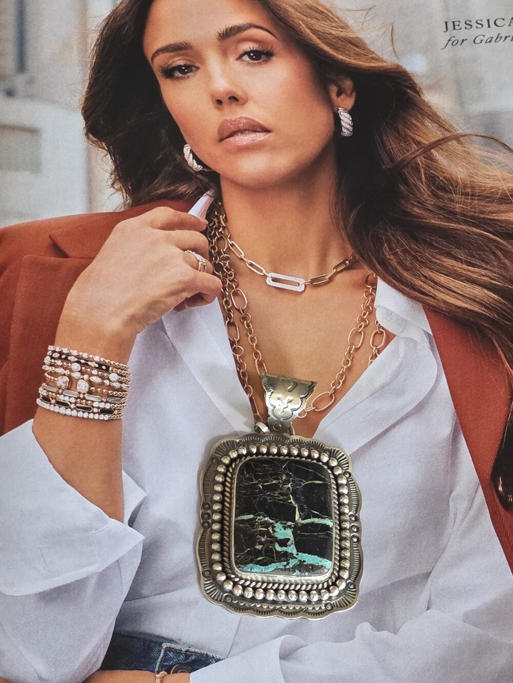 Native MADE BLACK JACK Turquoise PENDANT